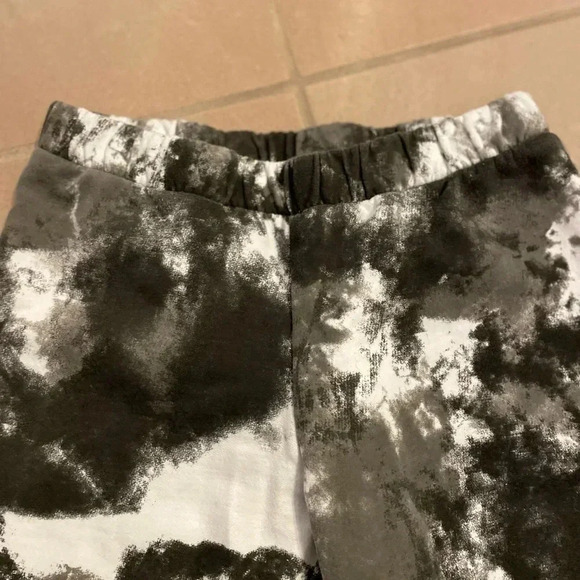 ZELLA BLACK AND WHITE TIE DYE JOGGER SWEATPANTS SIZE XTRA SMALL - Picture 12 of 13